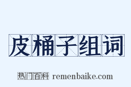 皮桶子组词是什么意思的图片